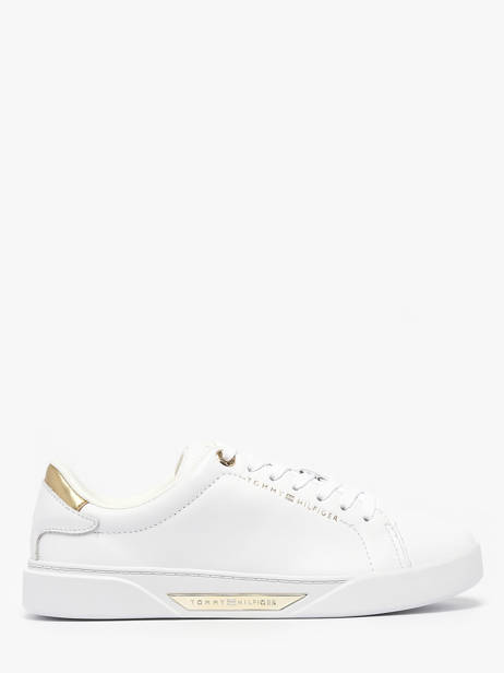 Sneakers In Leather Tommy hilfiger White women 9019YBS