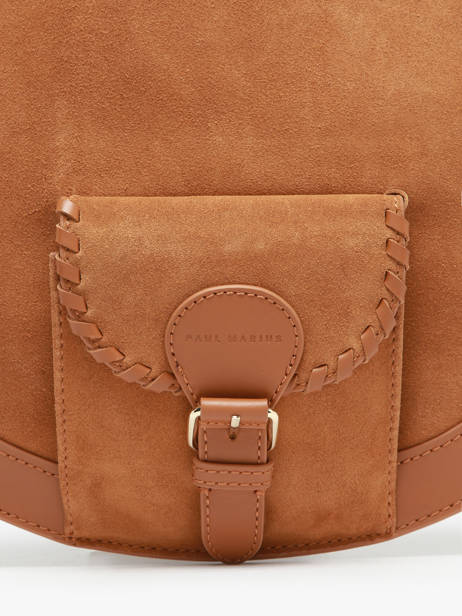 Medium Leather Hobo Bag Paul marius Brown vintage M other view 2