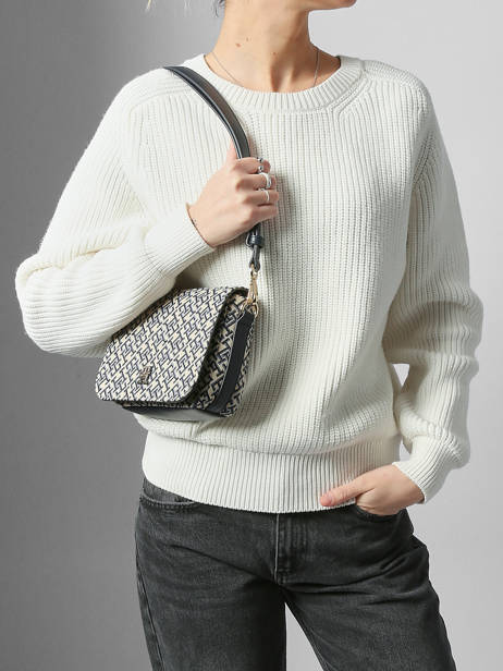 Sac Porté épaule Th Jacquard Polyurethane Tommy hilfiger Bleu th jacquard AW17447 vue secondaire 1