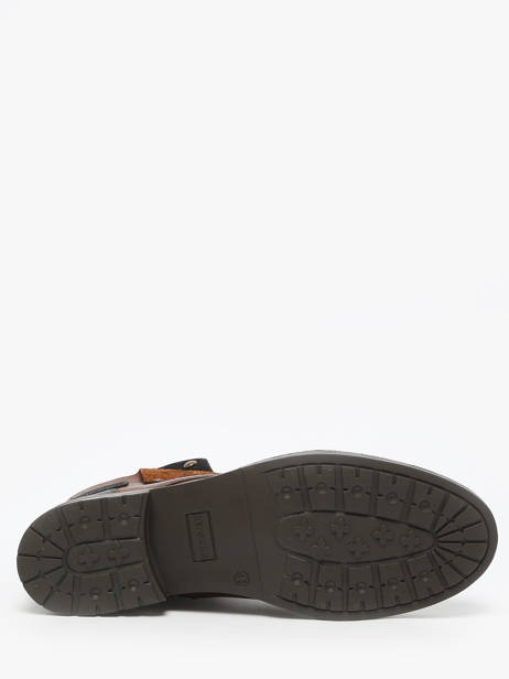 Bottines Yedos En Cuir Redskins Marron men YEDOS vue secondaire 9