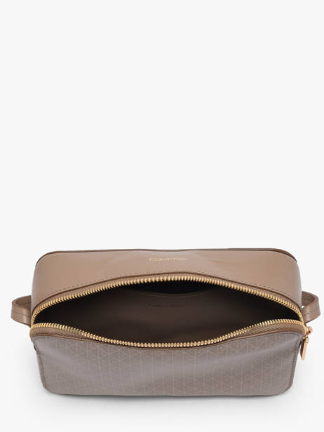 Sac Bandoulière Coated Emblem Calvin klein jeans Beige coated emblem 4F3268G vue secondaire 2