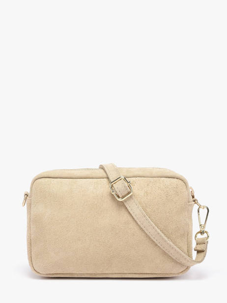 Sac Bandoulière Velvet Cuir Milano Beige velvet VE25115 vue secondaire 4