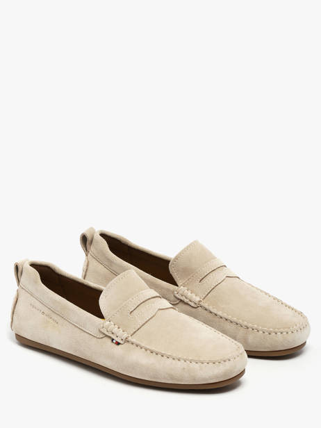 Mocassins En Cuir Tommy hilfiger Beige men 5789ACI vue secondaire 2