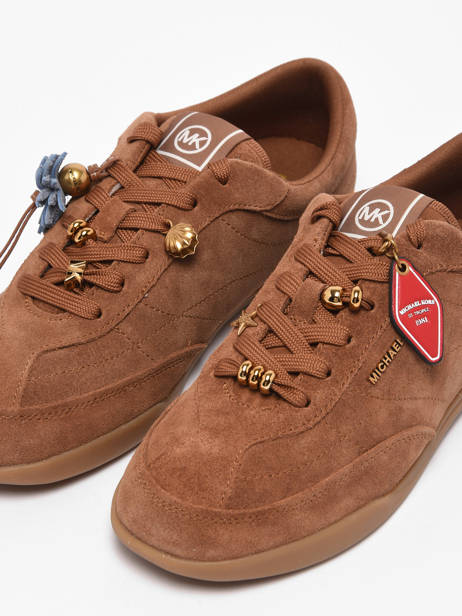 Sneakers En Cuir Michael kors Marron women OFS2S230 vue secondaire 2
