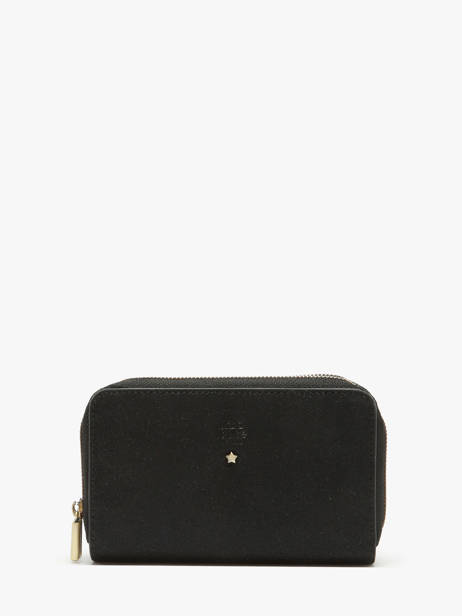 Portefeuille Cuir Mila louise Noir vintage 3875X