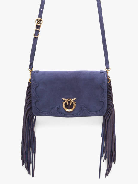 Sac Bandoulière Love Bag Soft Cuir Pinko Bleu love bag soft 6023A39A vue secondaire 2