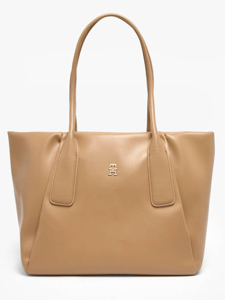 Sac Porté épaule Th Essential Polyester Tommy hilfiger Marron th essential AW18374