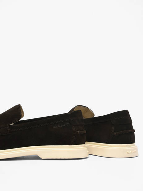 Mocassins En Cuir Gant Noir men BOERYG46 vue secondaire 2