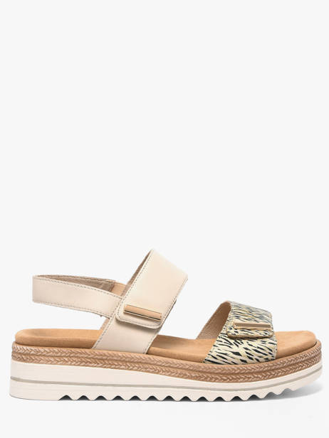 Sandales En Cuir Remonte Beige women 60