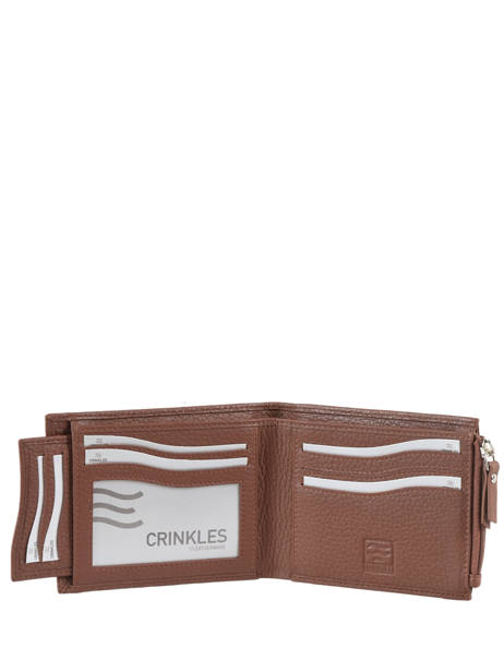Wallet Leather Crinkles Brown caviar 14260 other view 1