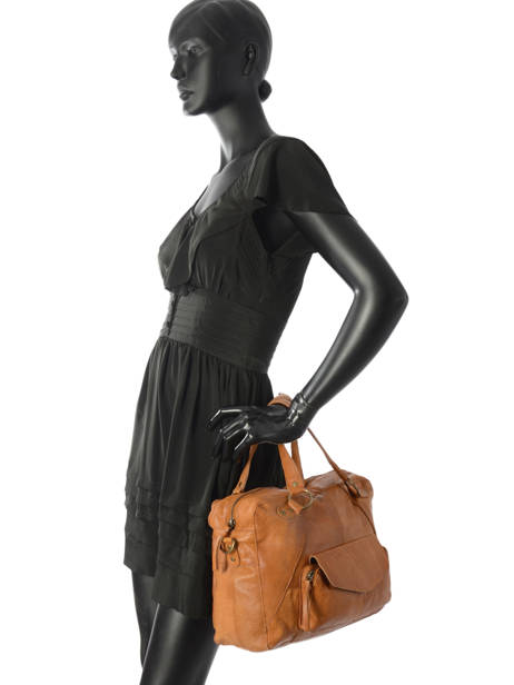 Shopper Fatima Leather Pieces Brown fatima 17090746 other view 2