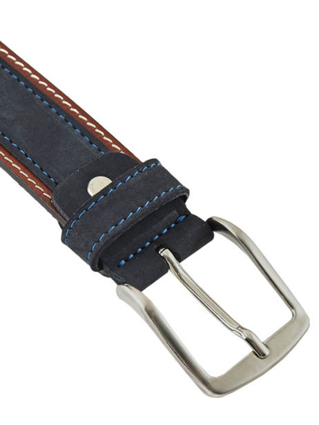 Men's Belt Jean Petit prix cuir Blue belt 3709-35 other view 1