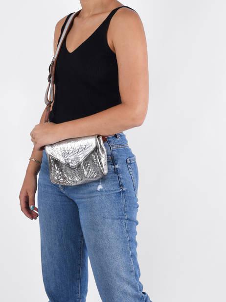 Leather Suzon Argento Crossbody Bag Paul marius Gray argento SUZSARG other view 1