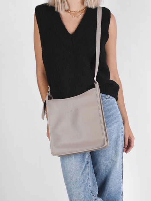 Longchamp Le foulonné Sacs porté travers Gris