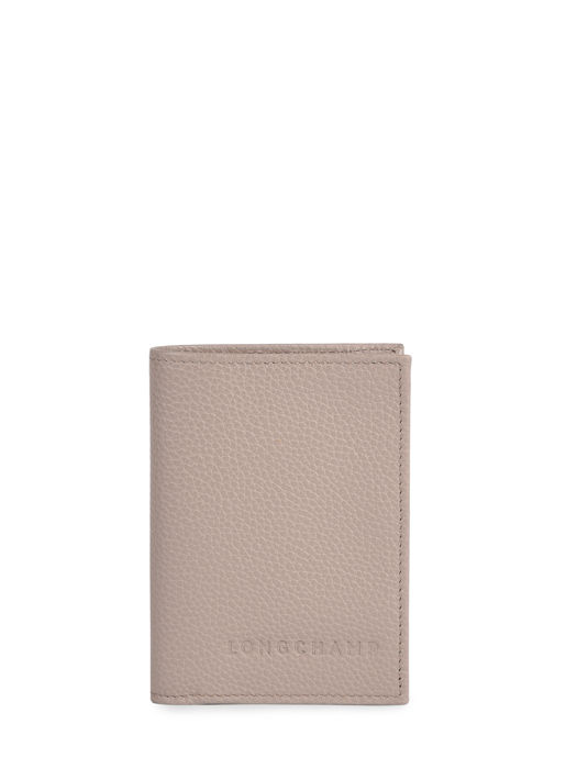 Longchamp Le foulonné Porte billets/cartes Gris