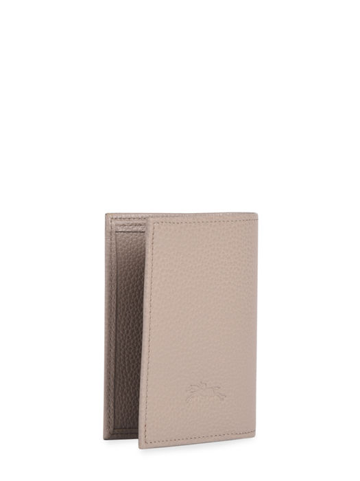 Longchamp Le foulonné Porte billets/cartes Gris