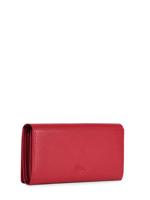 Longchamp Le foulonné Portefeuilles Rouge